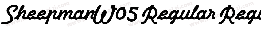 SheepmanW05 Regular Regular字体转换